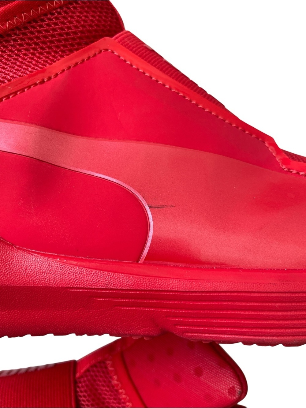 Puma Fierce Red High-Top Slip-On Sneakers - Picture 7 of 11